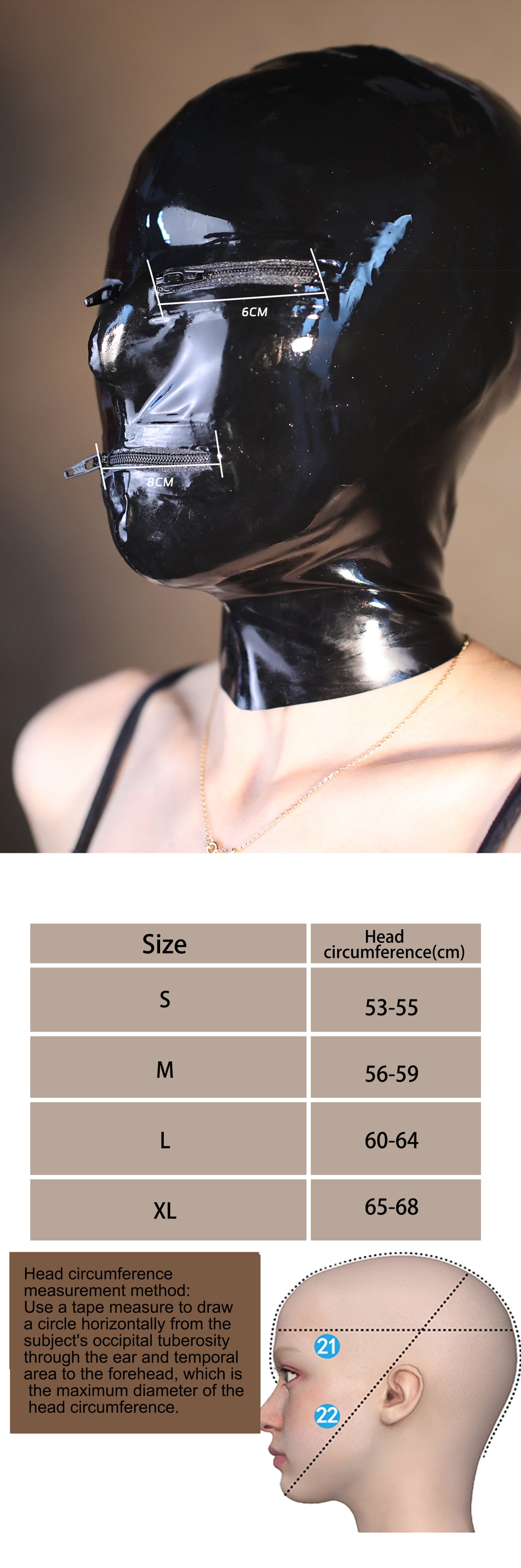 Face Zipper Mask