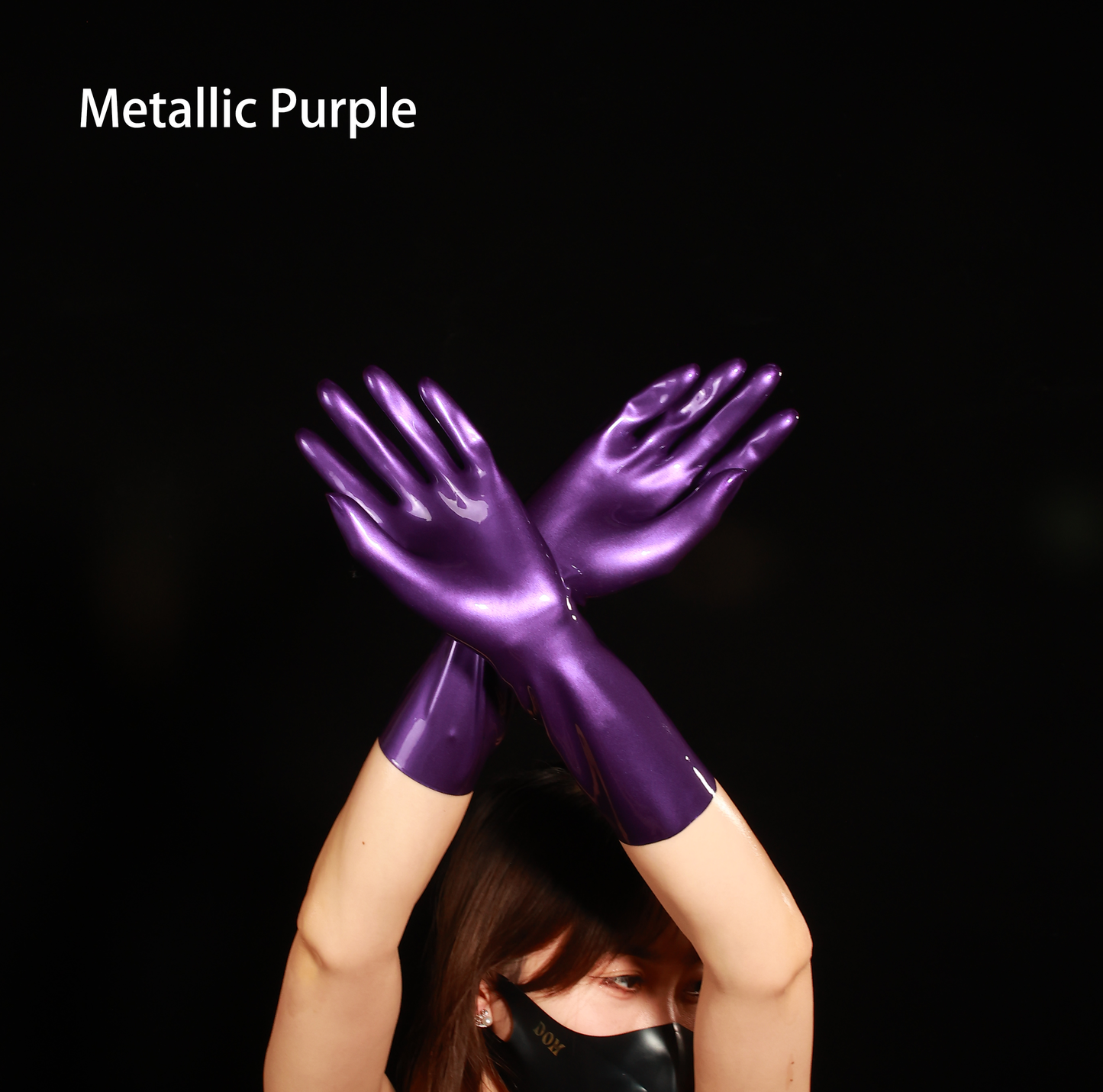 Metallic Latex Gloves