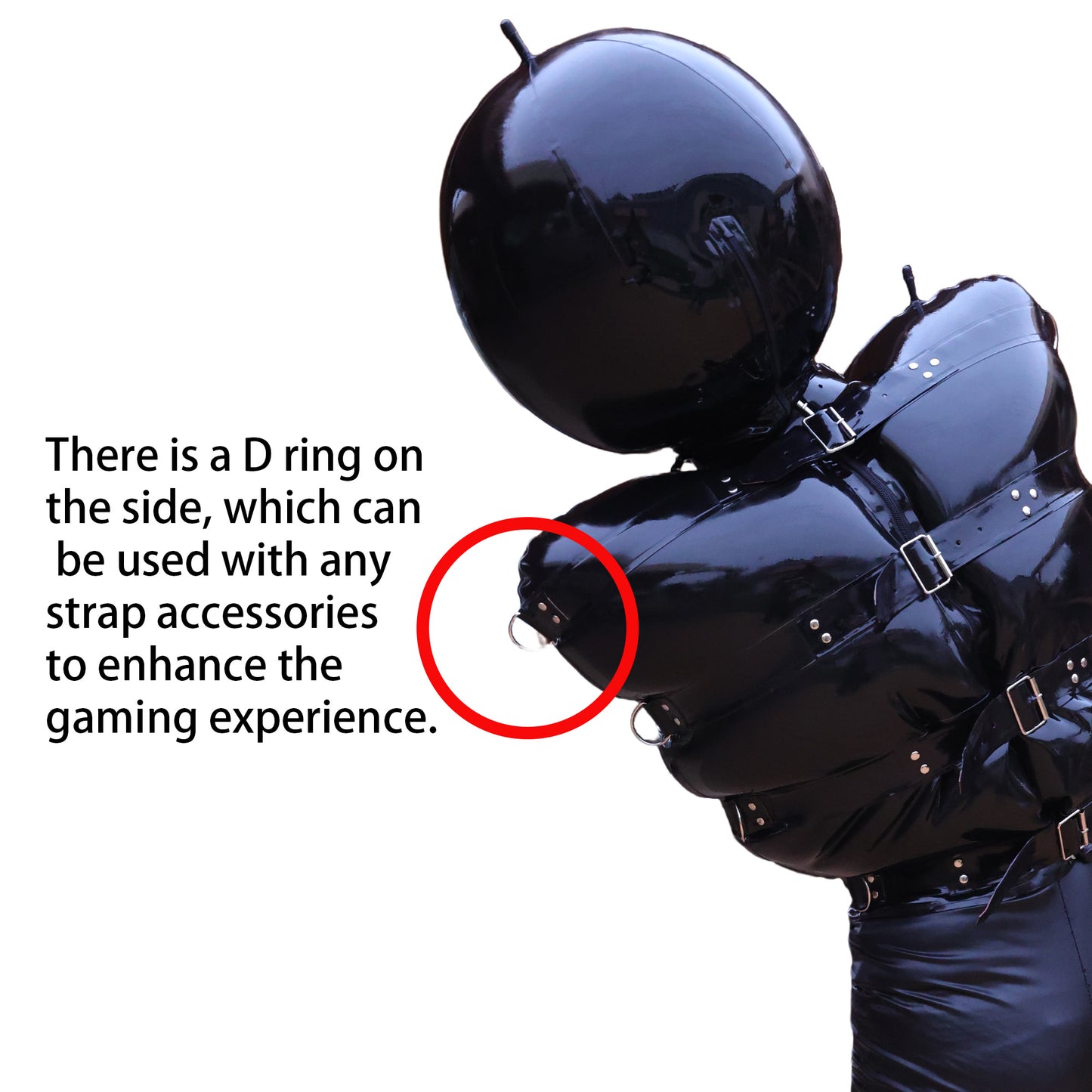 Latex Inflatable Half-body Caterpillar Suit