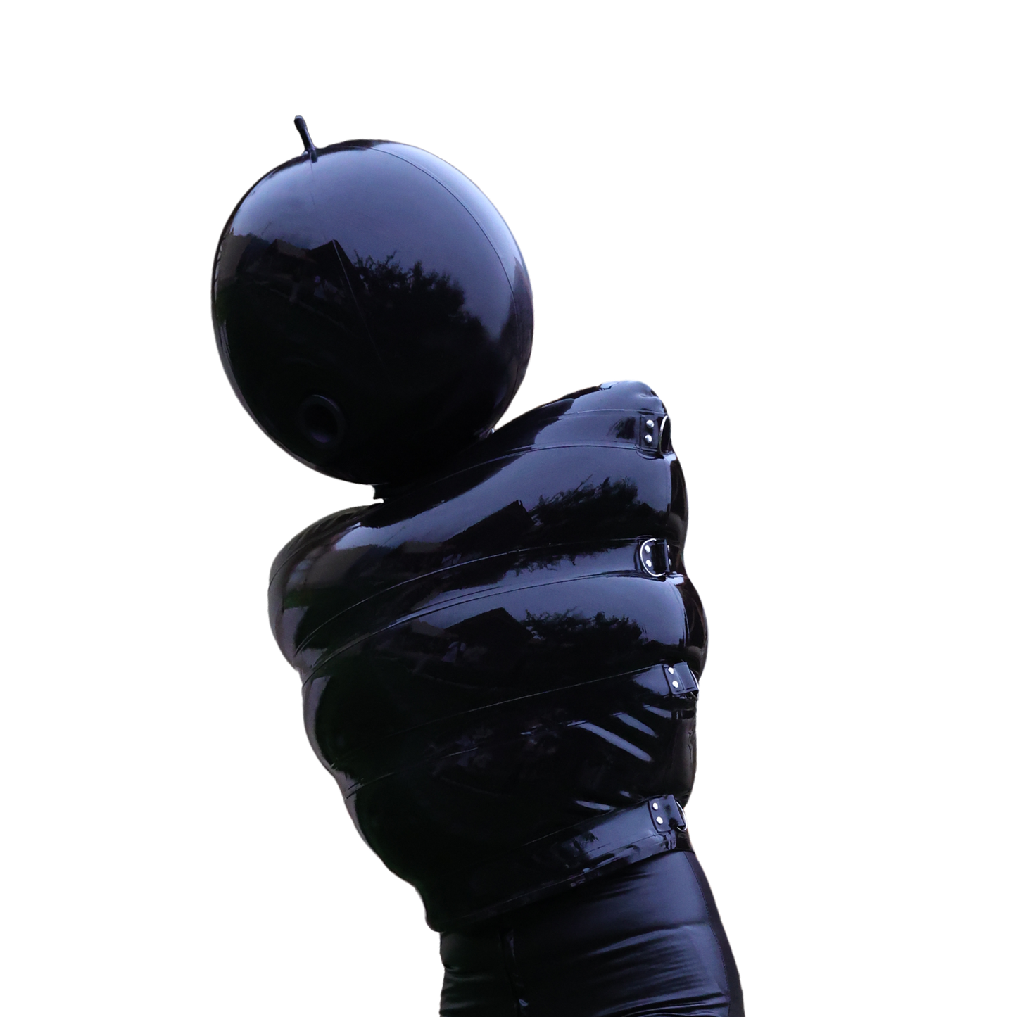 Latex Inflatable Half-body Caterpillar Suit