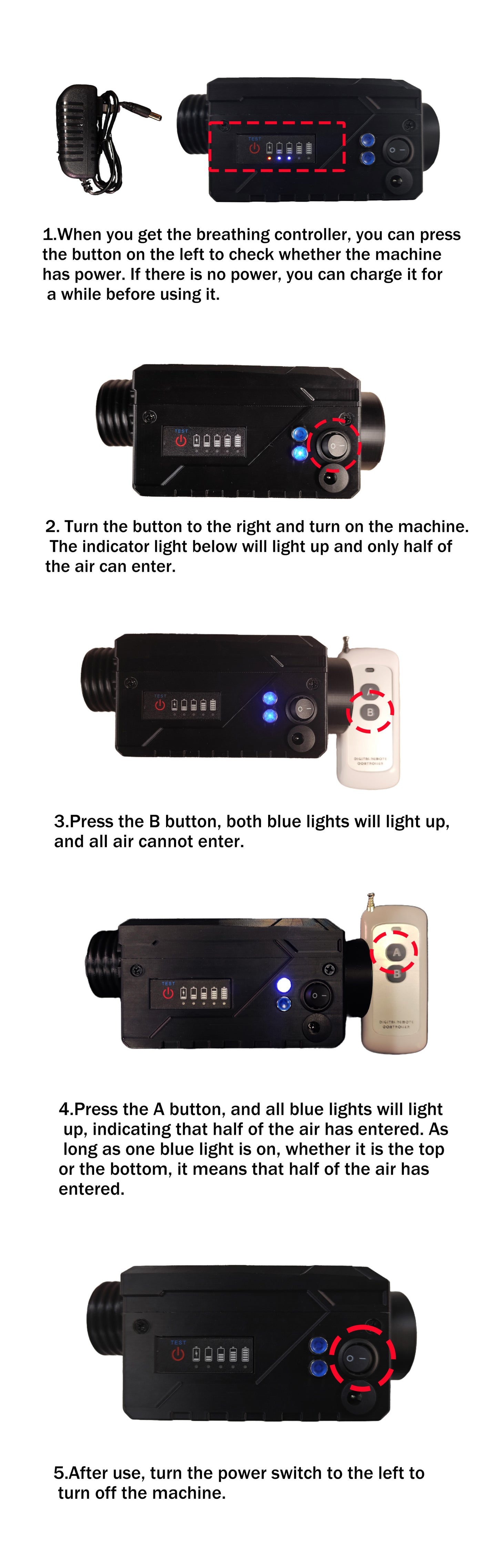 Remote Control Breathing Controller