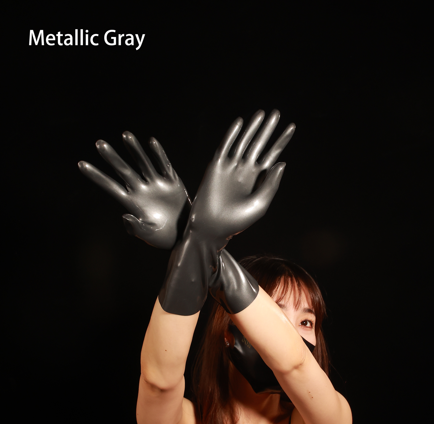 Metallic Latex Gloves
