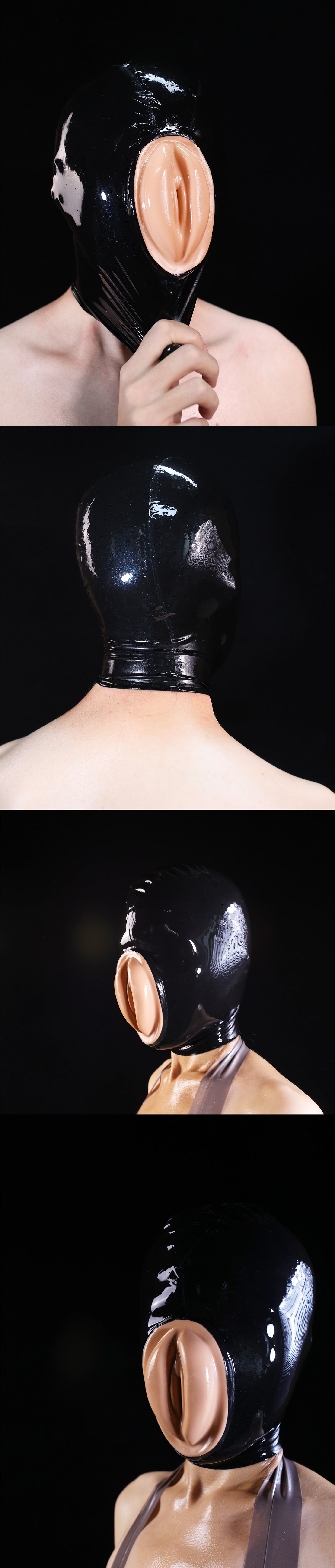 Fake Vagina Latex Head