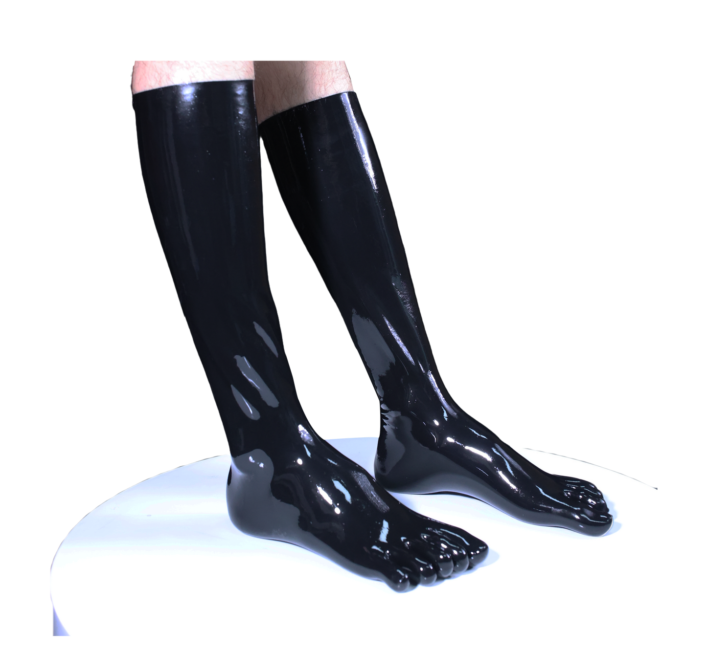 Latex Long Toe Socks