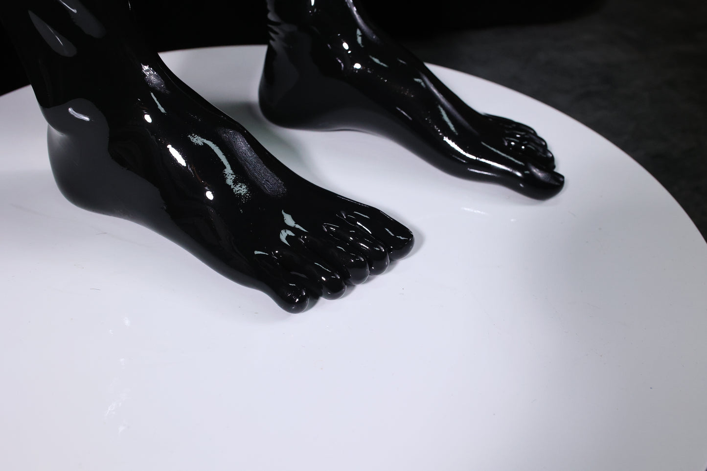 Latex Long Toe Socks