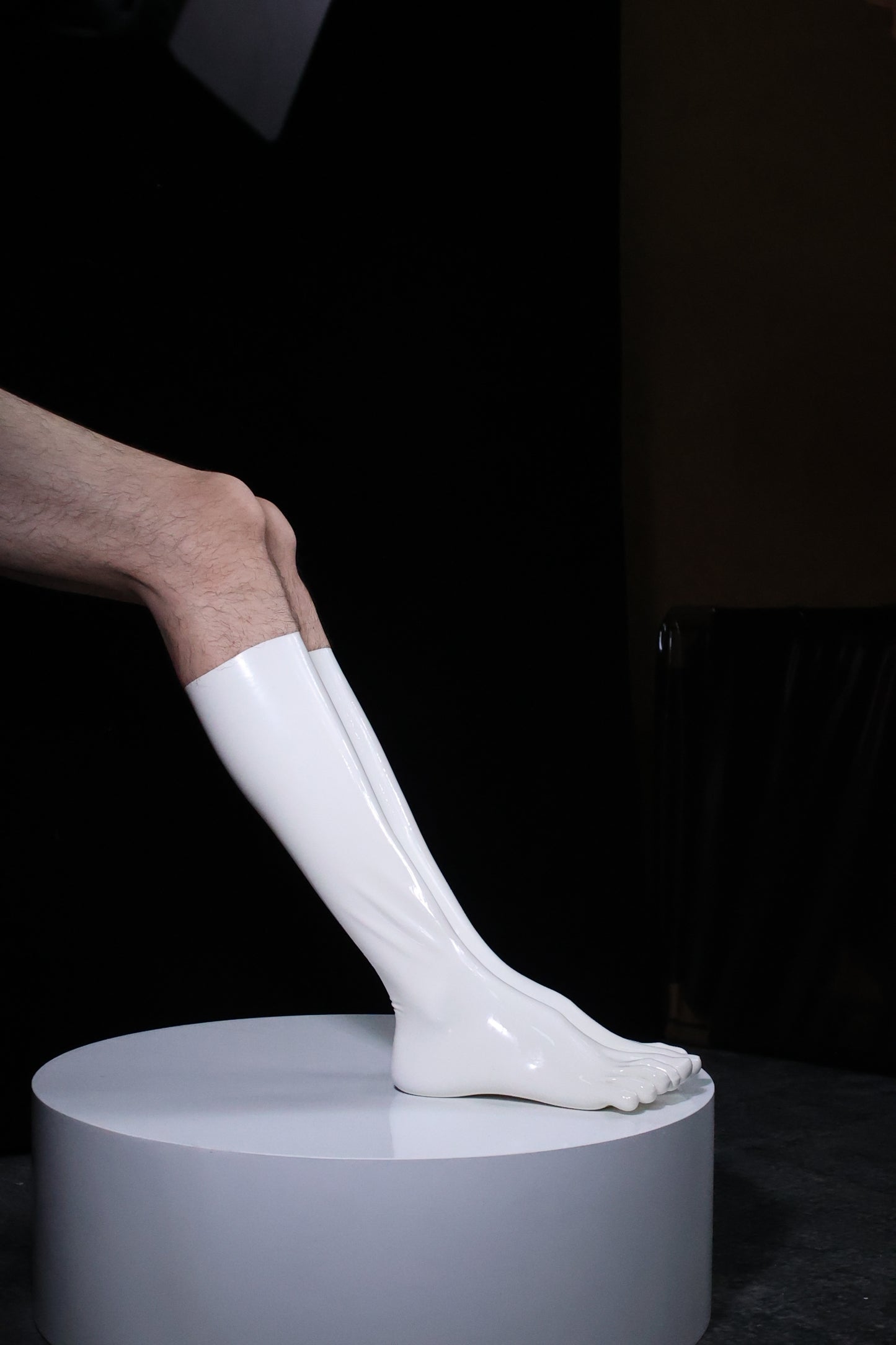 Latex Long Toe Socks
