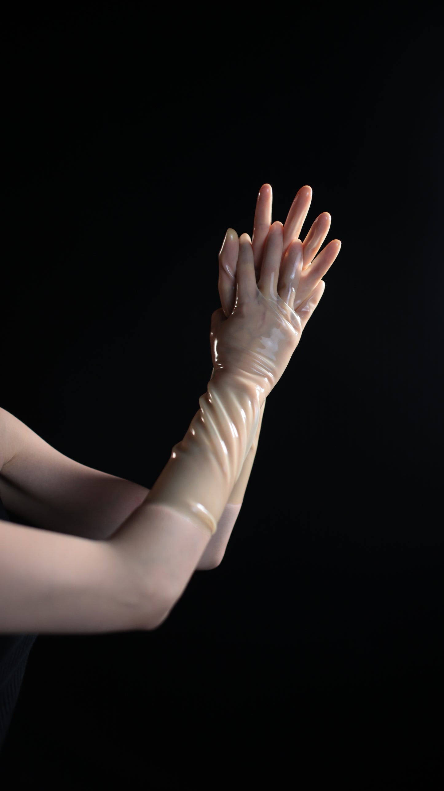Chlorinated One-piece Latex Gloves
