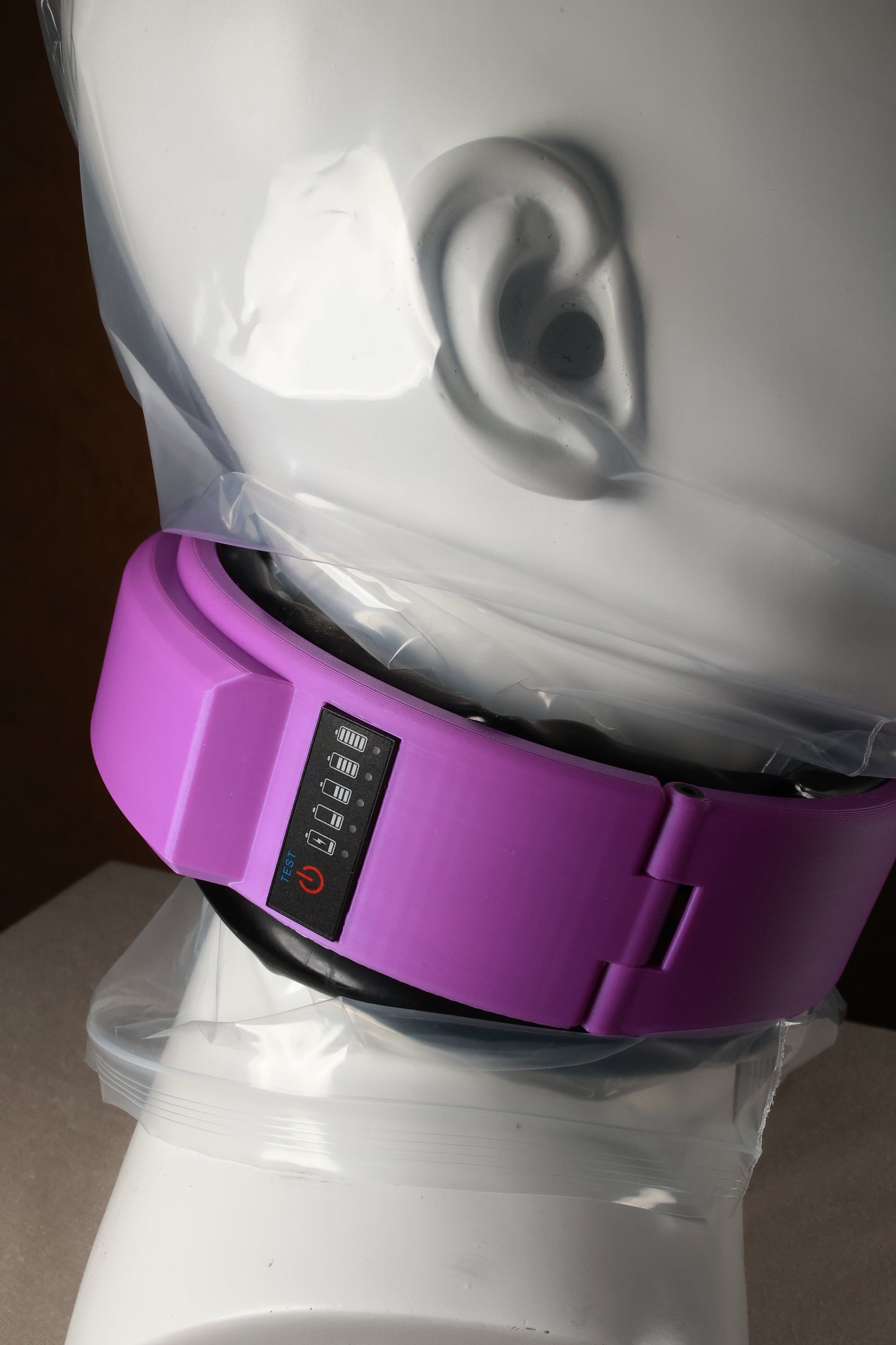 Remote Control Suffocation Inflatable Collar