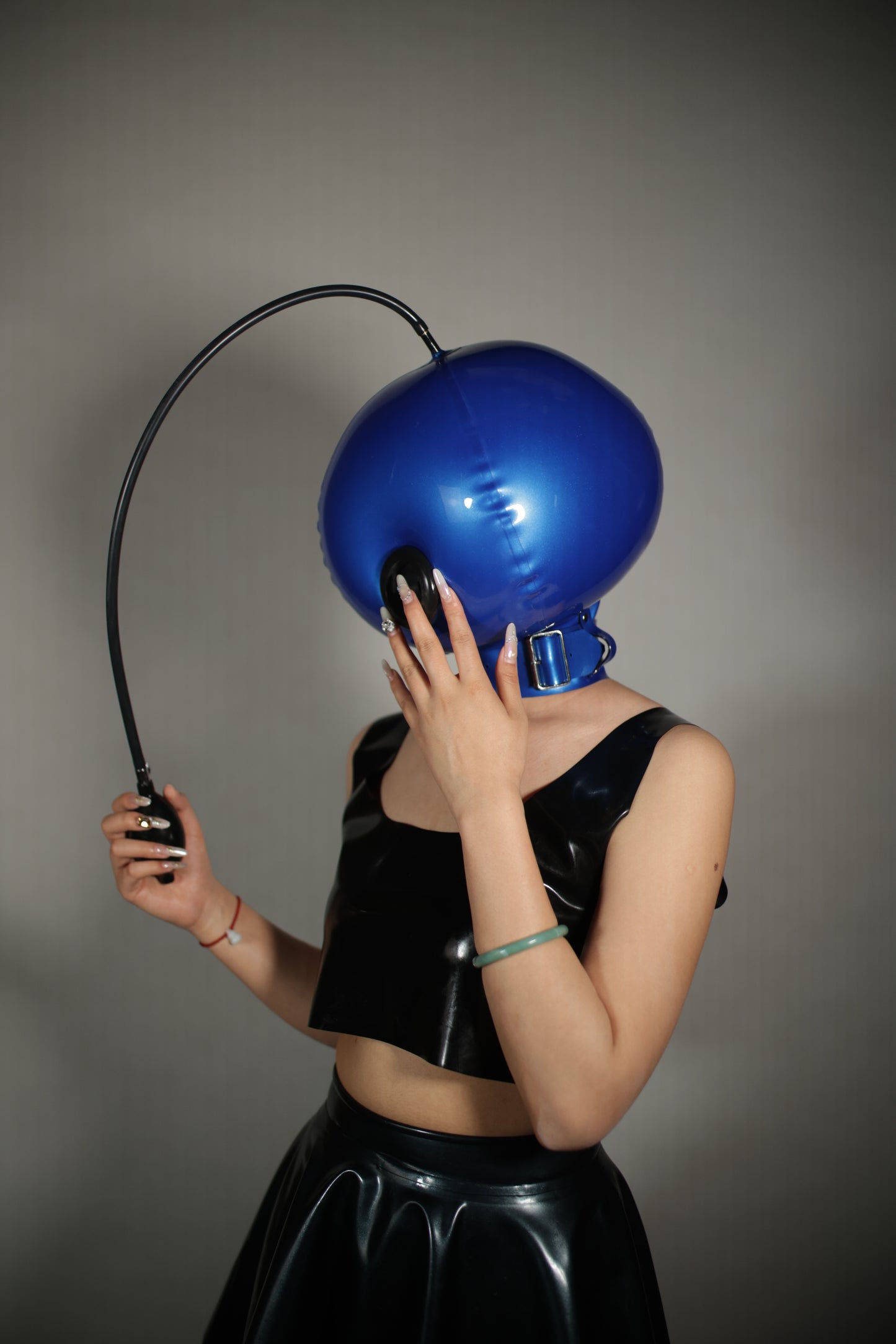Inflatable Headgear With Mouth Plug