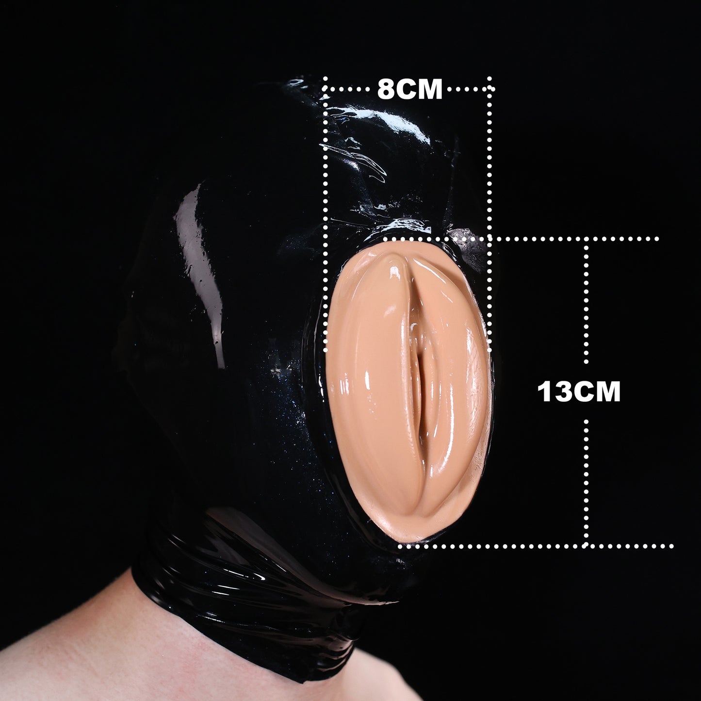 Fake Vagina Latex Head