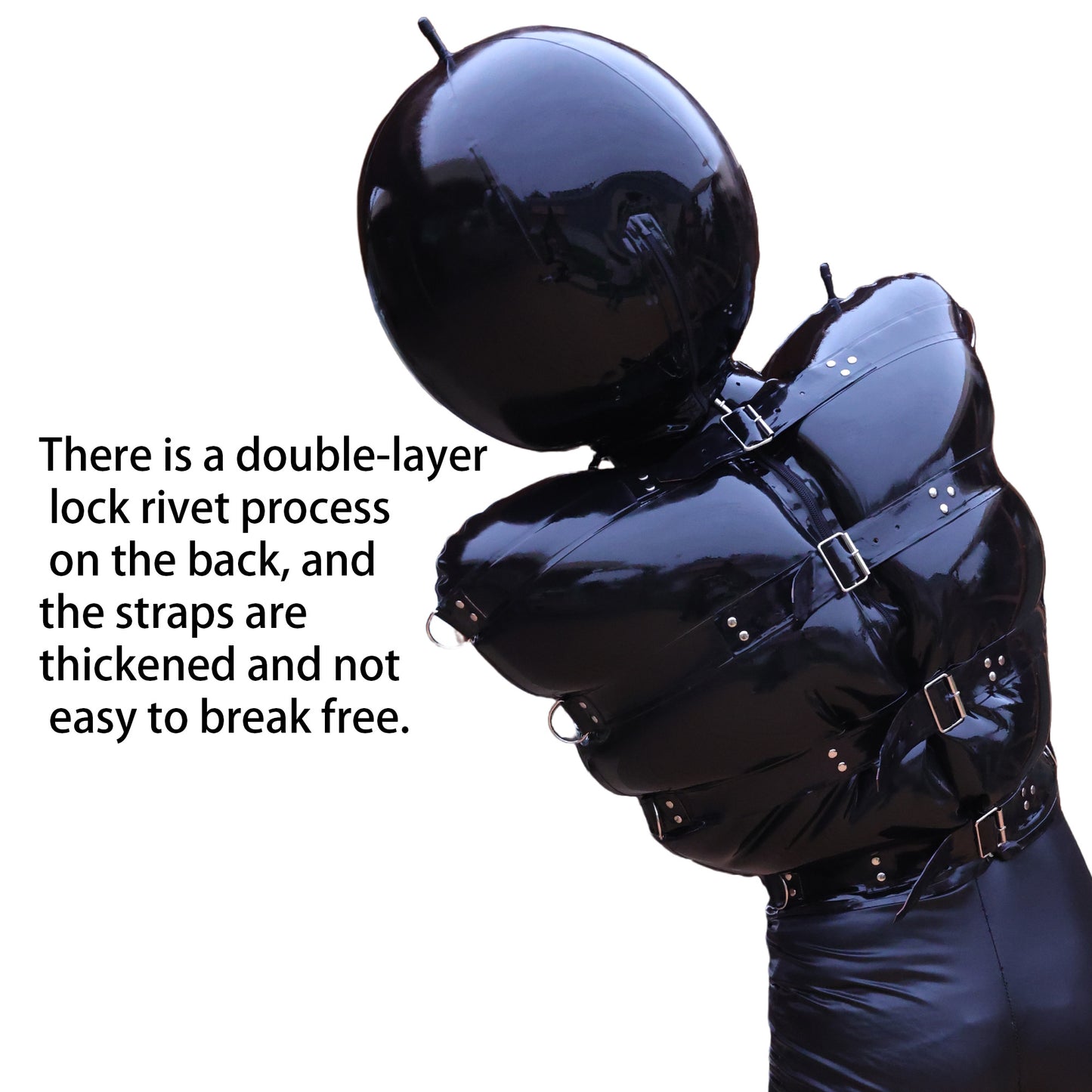Latex Inflatable Half-body Caterpillar Suit
