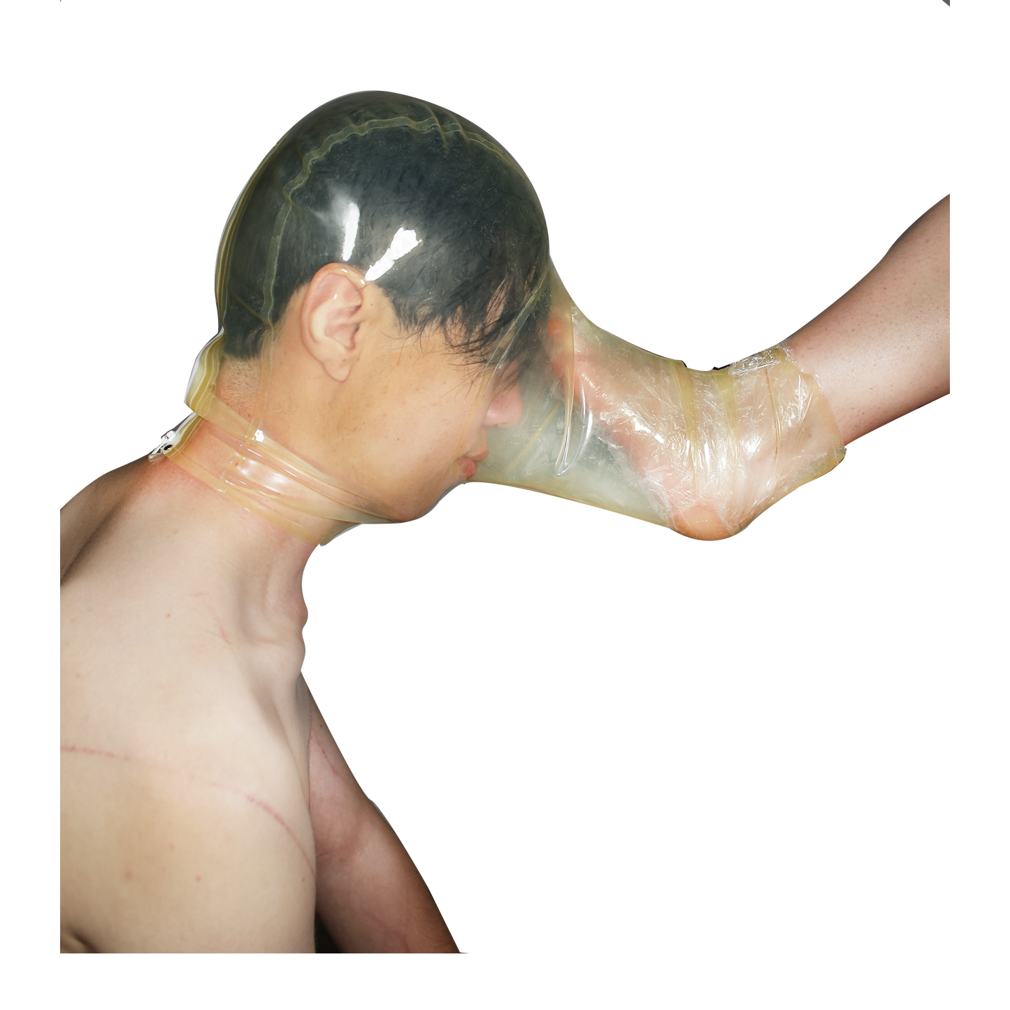 One-leg Open Latex Mask