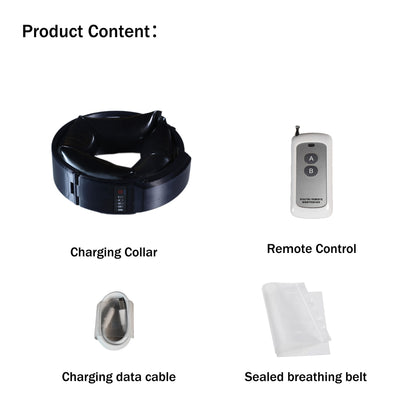 Remote Control Suffocation Inflatable Collar