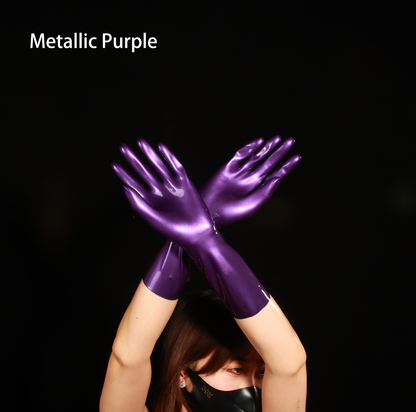 Metallic Latex Gloves