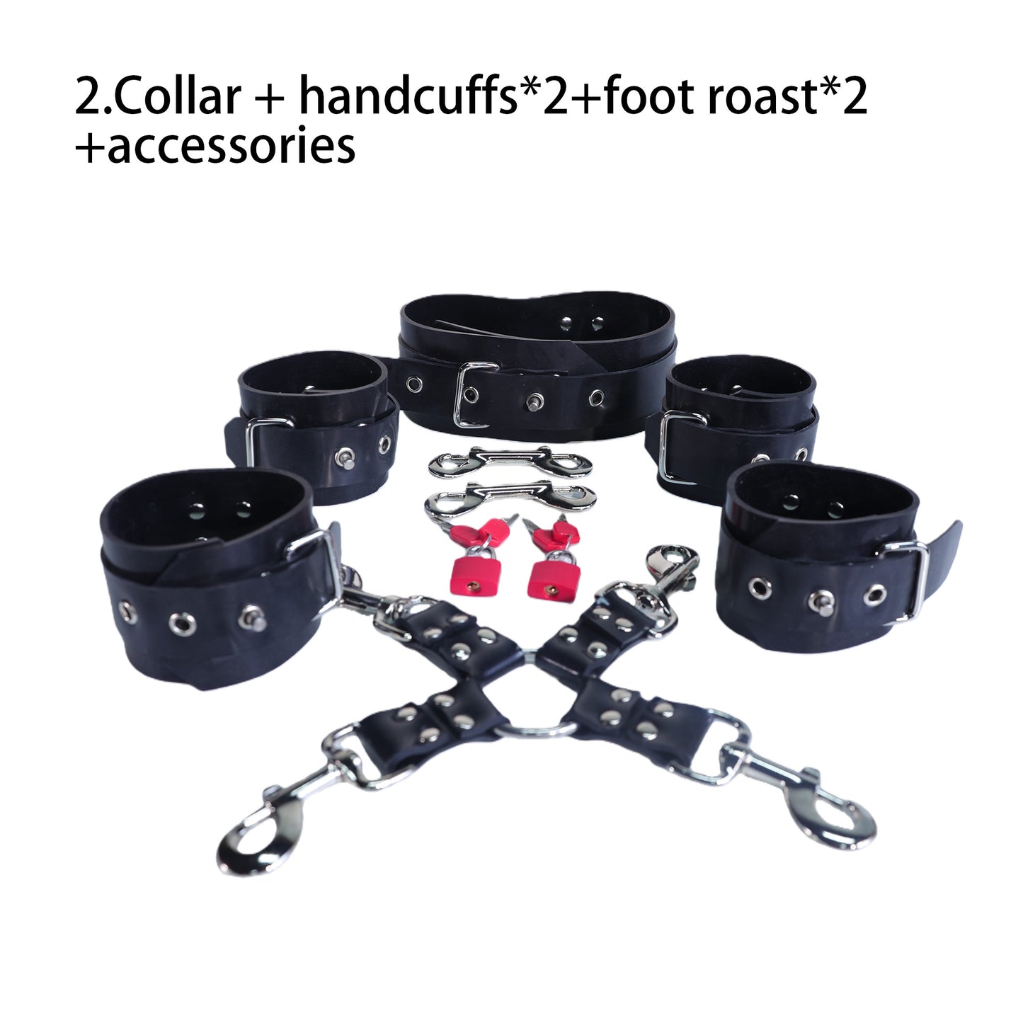 Rubber Bondage Handcuffs