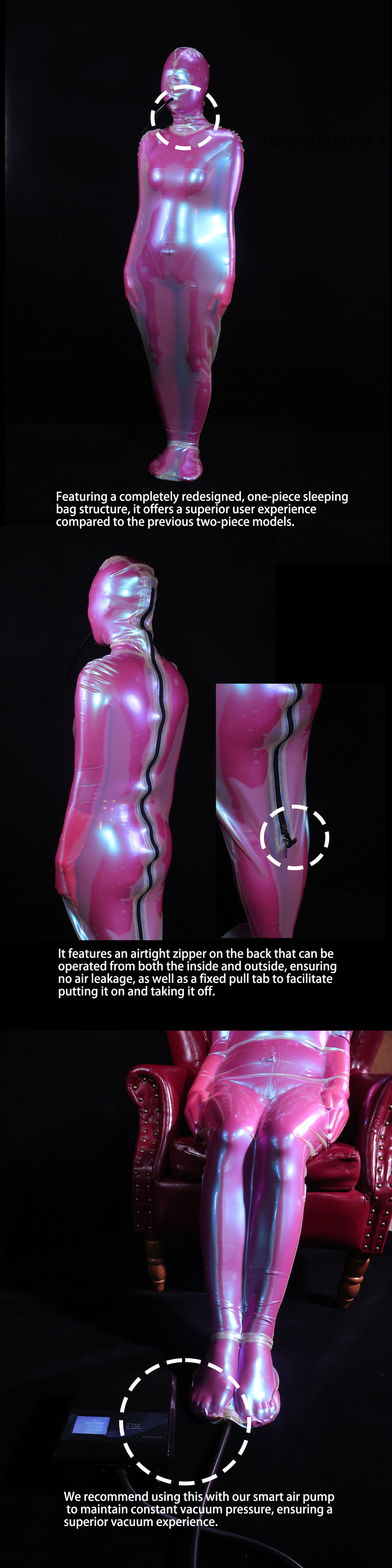 One-Piece Latex Sleeping Bag