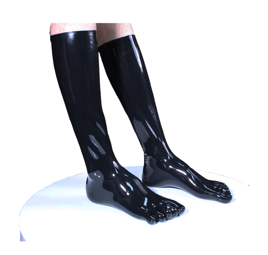 Latex Long Toe Socks