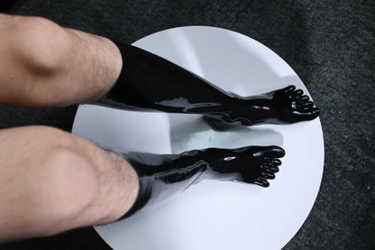 Latex Long Toe Socks