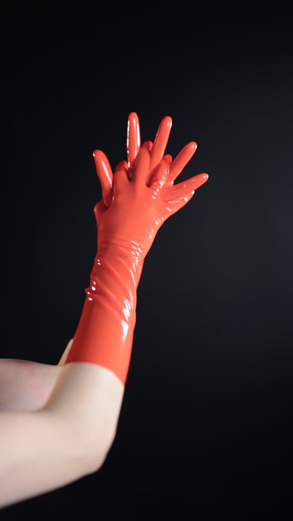 Chlorinated One-piece Latex Gloves