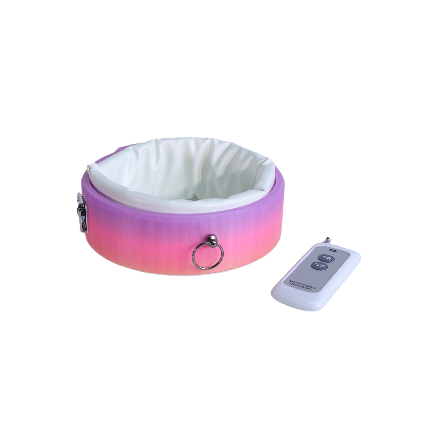 Fluorescent Gradient Remote Control Suffocation Inflatable Collar