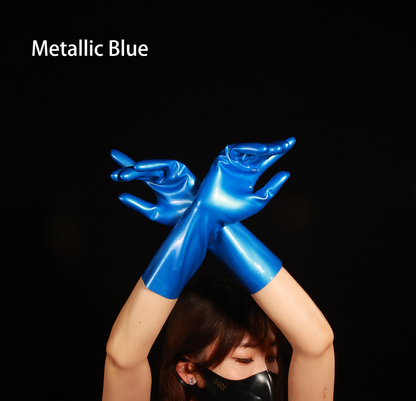 Metallic Latex Gloves