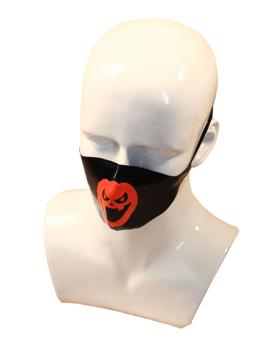 Pumpkin latex mask